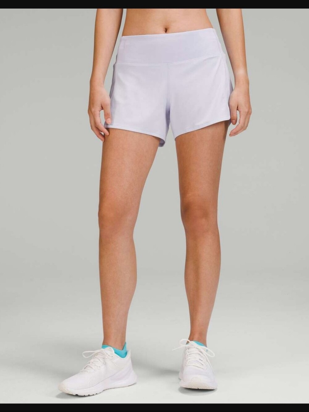 Lululemon Soeed Up Run Shorts Mid Rise Pastel Blue 6